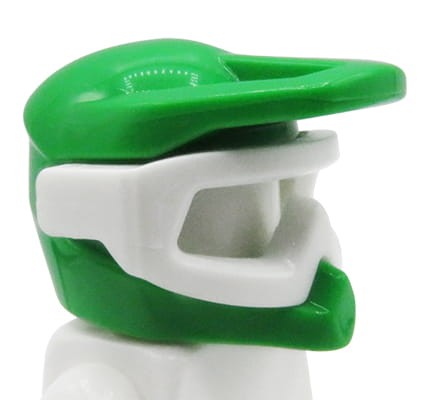 LEGO kask motocross z okularami - jasny zielony
