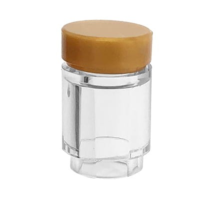 LEGO słoik / pojemnik - przezroczysty ze złotą pokrywką