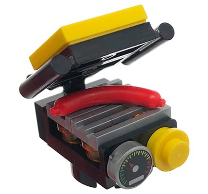 LEGO opiekacz do kanapek / mały grill + kiełbaska