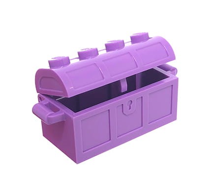 LEGO skrzynia / kufer - lawendowa