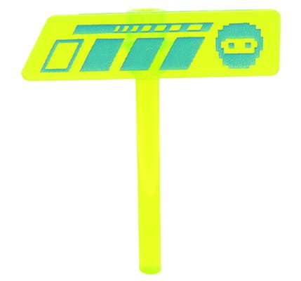 Zum Produkt Spielerzeichen / Symbol - aus LEGO Teilen, neongrün