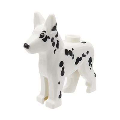 LEGO pies dalmatyńczyk - biały w czarne łaty