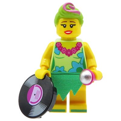 LEGO Minifigures The LEGO Movie 2 - mini figurka Hula Lula z płytą i mikrofonem