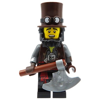 LEGO Minifigures The LEGO Movie 2 - mini figurka Apocalypseburg Abe w kapeluszu, z toporem