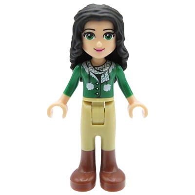 Lego Friends - mini figurka Emma - zielony sweter, szalik