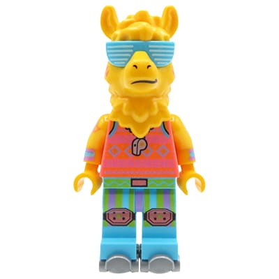 LEGO Vidiyo - mini figurka Party Lama na wrotkach, w okularach, z gwizdkiem