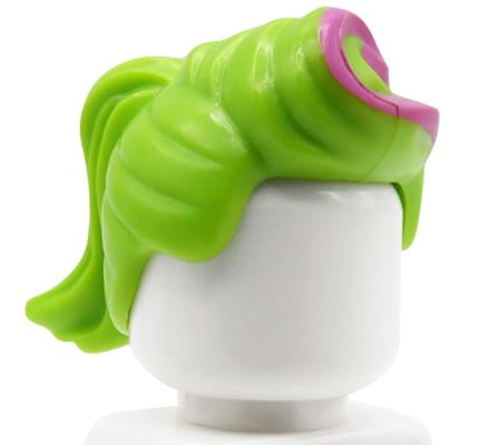 Przejdź do produktu LEGO włosy figurki - damskie, limonkowe, kucyk