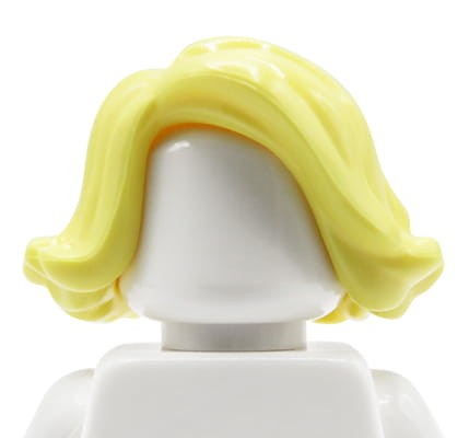 LEGO włosy figurki - damskie, blond / jasne żółte, półdługie