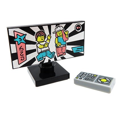 Telewizor z kolorowym ekranem i pilotem - 100% LEGO