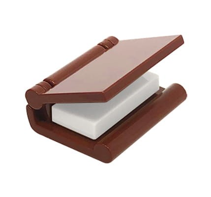 LEGO book - brown with white page