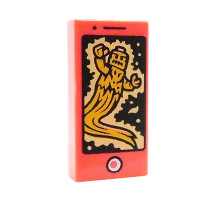 LEGO telefon komórkowy / komórka / smartfon - koralowy