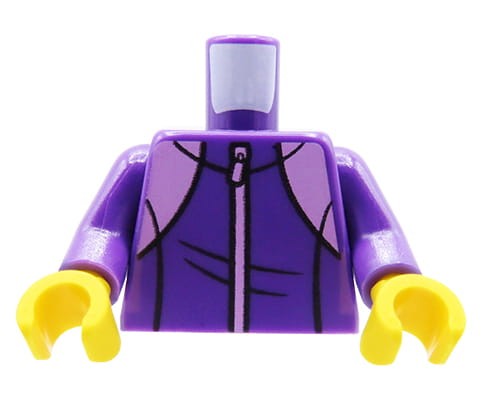 Zum Produkt LEGO Minifiguren-Torso – lila Sweatshirt / Trainingsanzug