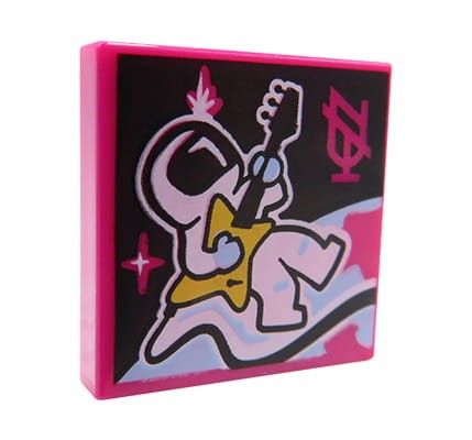 Przejdź do produktu LEGO płyta muzyczna / obraz / plakat - astronauta z gitarą