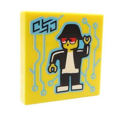 LEGO płyta muzyczna / obraz / plakat - breakdancer