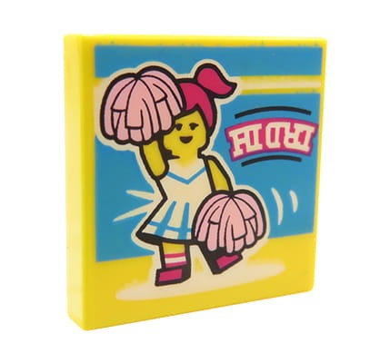 LEGO obraz / plakat / płyta muzyczna - cheerleaderka