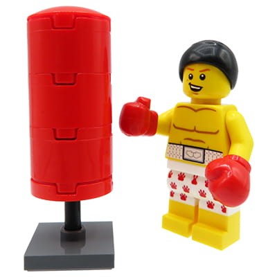 Przejdź do produktu Bokser + worek treningowy - customowa figurka z części LEGO 