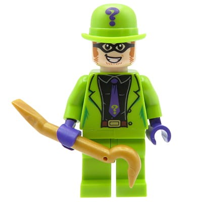 LEGO DC Batman - figurka Człowiek Zagadka / The Riddler ze złotym łomem