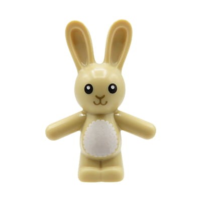 LEGO królik / zając maskotka / zabawka - beżowy