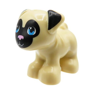 LEGO Friends pies / piesek Mops - beżowy