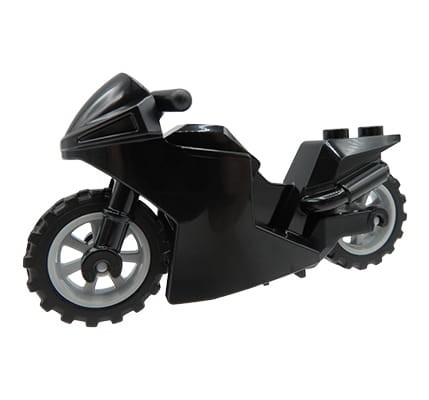 LEGO motor ścigacz / motocykl sportowy - czarny