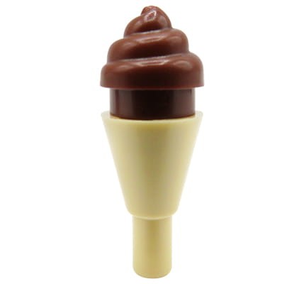 LEGO lody w wafelku - czekoladowe, kręcone
