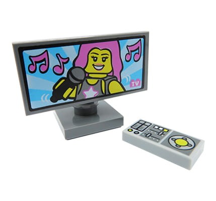 Telewizor / tv z pilotem - z klocków LEGO