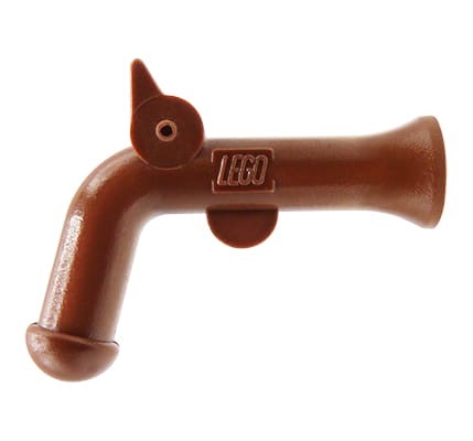LEGO pistolet piracki skałkowy - brązowy