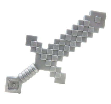 LEGO Minecraft miecz - srebrny