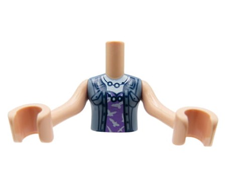 LEGO Friends tors figurki - jeansowa kamizelka, fioletowa bluzka, naszyjnik