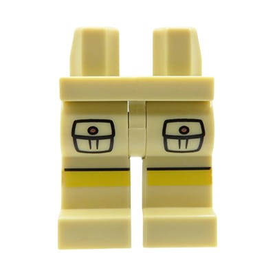 Przejdź do produktu LEGO nogi / nóżki figurki - beżowe spodnie z kieszeniami
