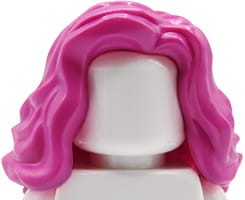 Przejdź do produktu LEGO włosy figurki - damskie, różowe, długie i falowane