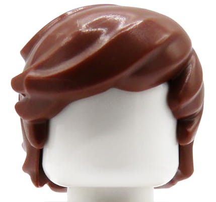 Zum Produkt LEGO Minifigur Haar - männlich, rotbraun, zerzaust