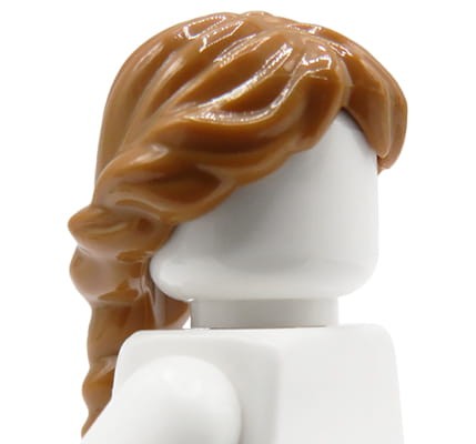 LEGO włosy figurki - damskie, jasne brązowe, warkocz