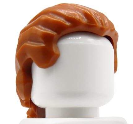 Zum Produkt LEGO Minifigurenhaar – männlich, rothaarig, kurzer Pferdeschwanz