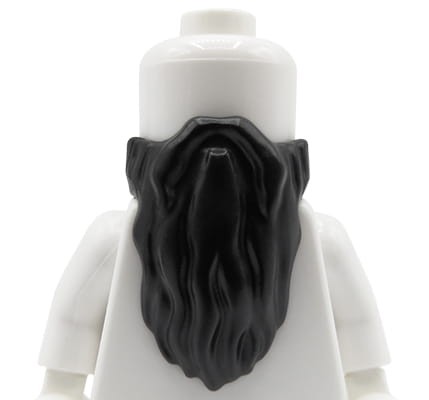 LEGO broda - czarna, długa