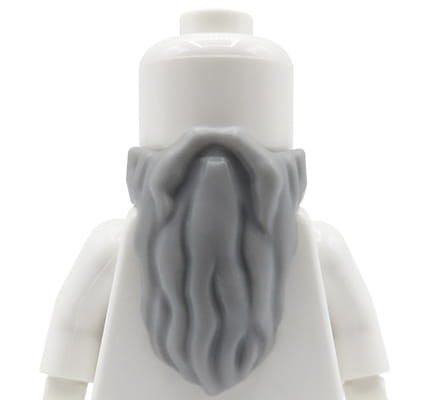 LEGO broda - siwa / jasna szara, długa
