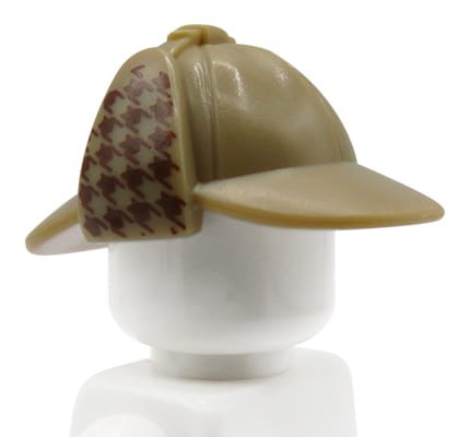 LEGO czapka detektywa z nausznikami - beżowa