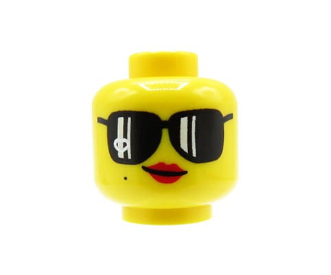 Przejdź do produktu LEGO głowa / główka figurki - damska, okulary przeciwsłoneczne