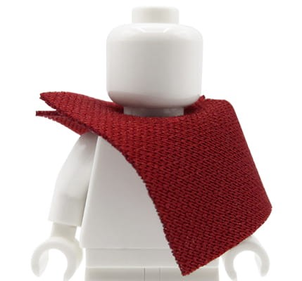 LEGO peleryna krótka / ponczo - bordowe