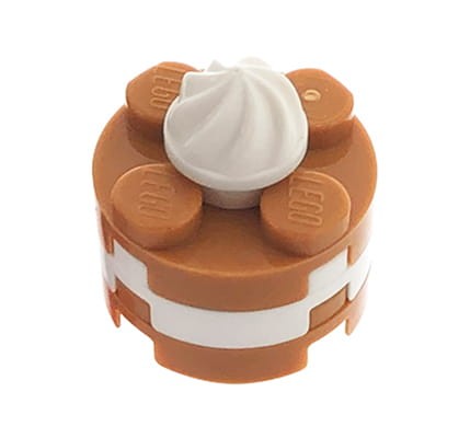 LEGO tort / ciasto / deser z bitą śmietaną