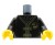 Tors figurki LEGO Ninjago czarne, tradycyjne kimono ze złotym smokiem na plecach.