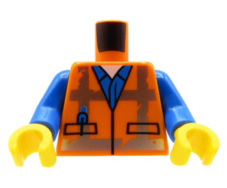 LEGO tors figurki - robotnik / budowniczy / kamizelka ochronna