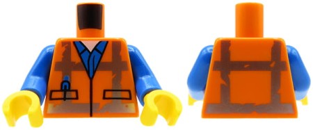 LEGO tors figurki - robotnik / budowniczy / kamizelka ochronna
