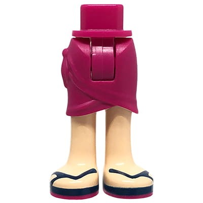 Nogi figurki LEGO Friends spódniczka różowa (magenta)