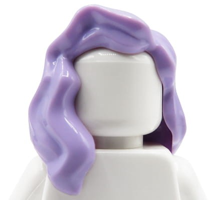 Przejdź do produktu LEGO włosy figurki - damskie, lawendowe, długie, falowane