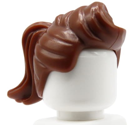 Zum Produkt LEGO Minifigur Haar - weiblich, rotbraun, Pferdeschwanz
