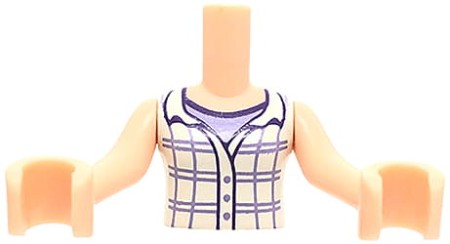 Tors figurki LEGO Friends biała koszula w kratę