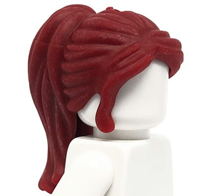 Przejdź do produktu LEGO Friends włosy figurki - ciemne czerwone, długie, kucyk