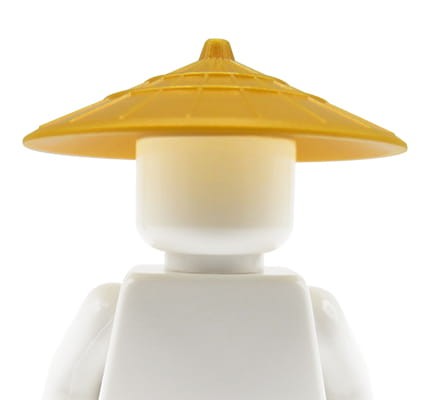 LEGO kapelusz azjatycki / orientalny - złoty