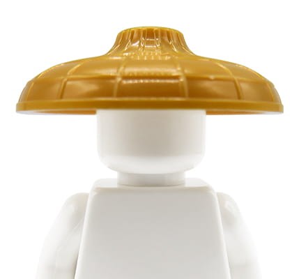 LEGO kapelusz azjatycki / orientalny - złoty